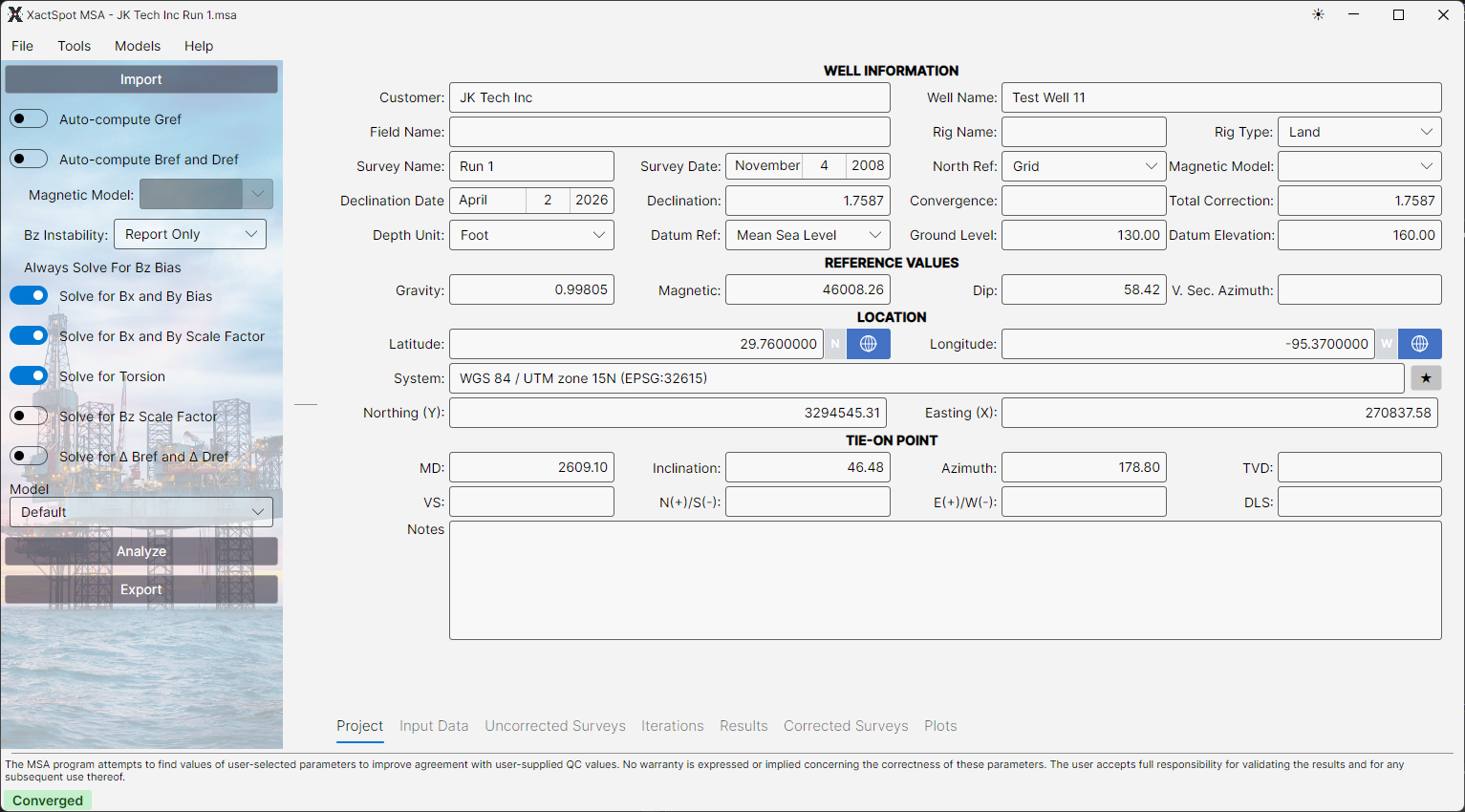 XactSpot MSA main interface in light theme